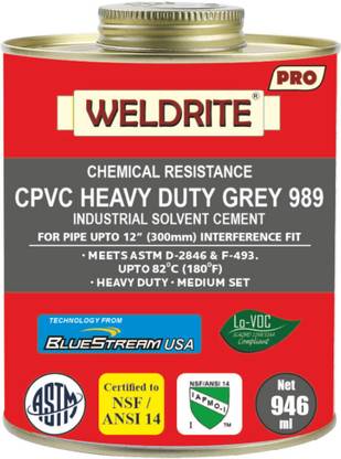 Weldrite CPVC Heavy Duty Gray Solvent Cement Contact Cement