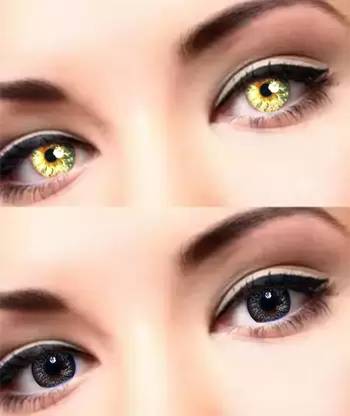Globalead Natural Premium Eye Color Contact Lens (Gold and Gray)
