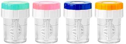 Augen Lens Case Portable Rotation Contact Lens Cleaning Container for Everyday Use