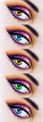 Globalead 5pc Brown Light Blue Hazel GEN Aqua Color Eye Korean Color Contact lens