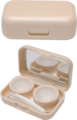 VIVID Contact Lens with Tweezer And Lens Stick Easy to Carry LC-3055 CREAM