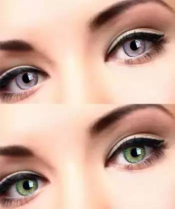 Globalead Natural Premium Eye Color Contact Lens (Violet and Brown)