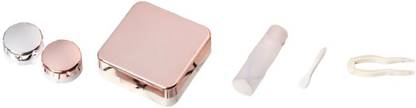 AEGON Contact Lens Case Box for Travel Mirror Tweezer Applicator Solution Bottle