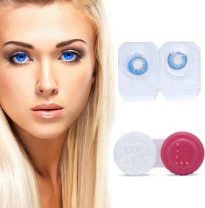 Globalead 1pc Blue Color Eye Korean Color Contact lens for you Eye Color