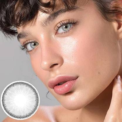 ChauhanTrading Contact lens grey Color Monthly zero power