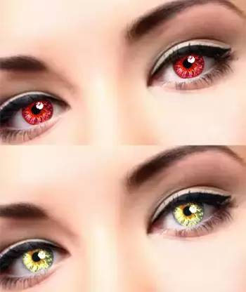 Globalead Natural Premium Eye Color Contact Lens (Red and Violet)