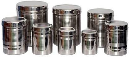 Rajlaxmi Steel Grocery Container - 2500 ml, 2100 ml, 1500 ml, 850 ml, 650 ml, 450 ml, 250 ml, 1000 ml