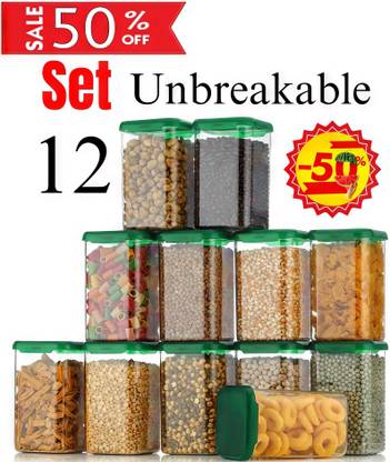 Defex Plastic Grocery Container  - 1200 ml