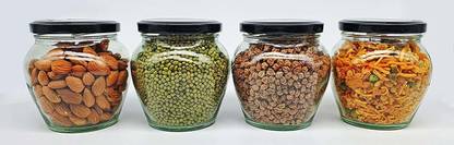 CROCO JAR Glass Grocery Container  - 400 ml