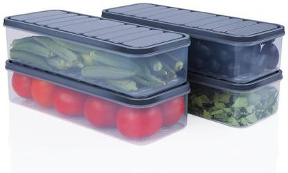 DEQTRON Plastic Fridge Container  - 1200 ml