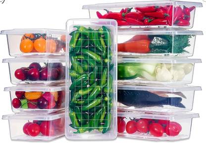 WebDealz Plastic Fridge Organizers/Storage Box/Kitchen Containers x4.84 Storage Box