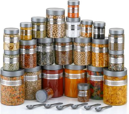 prayati Plastic Grocery Container  - 1200 ml, 650 ml, 350 ml, 250 ml