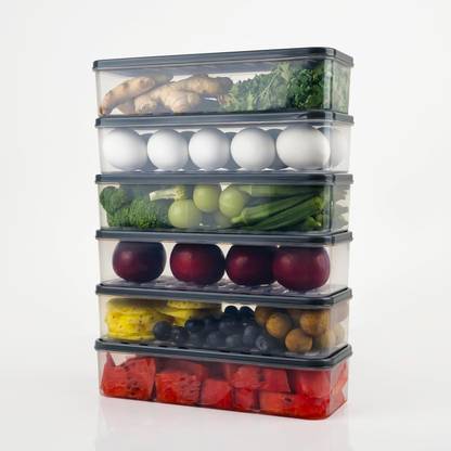 Moxstar Plastic Fridge Container  - 1200 ml