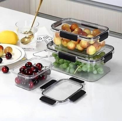 VAIZAR Plastic Grocery Container  - 300 ml, 800 ml, 1200 ml