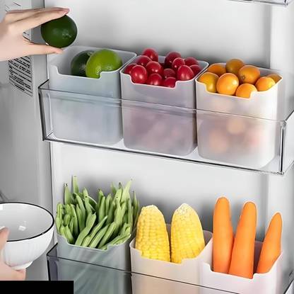 VEWIKZY Plastic Fridge Container  - 1000 ml