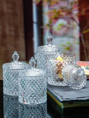 Goodhomes Glass Cookie Jar  - 280 ml