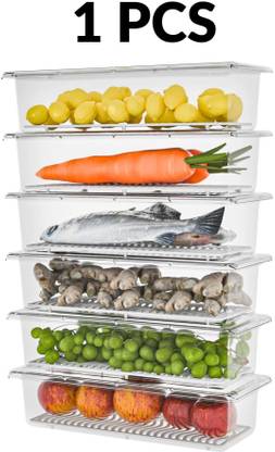 AK10ZONE Plastic Fridge Container  - 1500 ml
