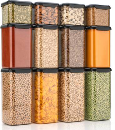 kitchkart Plastic Grocery Container  - 550 ml, 1200 ml, 1500 ml