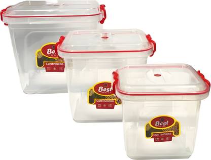 Nahata Homeware Polypropylene Utility Container  - 1500 g, 2500 g, 4000 g