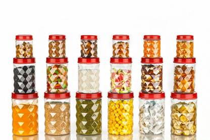 R K prime Plastic Cookie Jar  - 1200 ml
