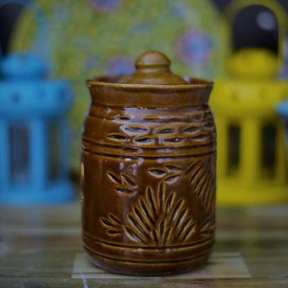 shriyam craft Ceramic Pickle Jar  - 500 ml