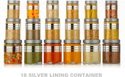 LIVORY Plastic Grocery Container  - 1200 ml, 650 ml, 350 ml