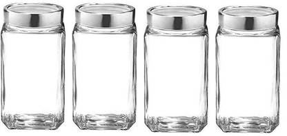 NEELWAVE Glass Grocery Container  - 1000 ml