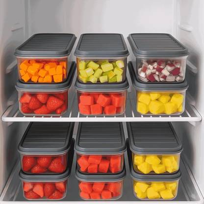 DEEJET Plastic Fridge Container  - 1200 ml