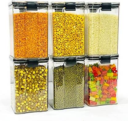 Matel Plastic Grocery Container  - 1100 ml