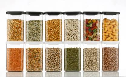 SKYHEART Plastic Grocery Container  - 1100 ml