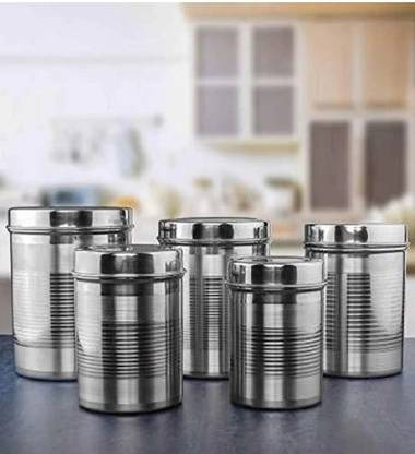 KKK Steel Grocery Container  - 2 L, 1.5 L, 1 L, 700 ml, 500 ml