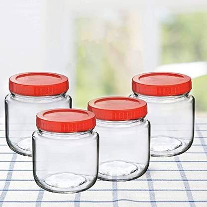 TINSUHG Glass Tea Coffee & Sugar Container  - 500 ml