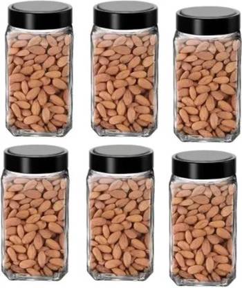 prabhu enterprise Glass Grocery Container  - 1000 ml