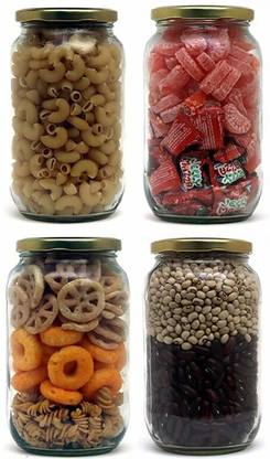 kb trade Glass Grocery Container  - 1000 ml