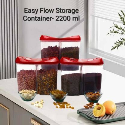 SHREE KHODAL Plastic Grocery Container  - 2200 ml