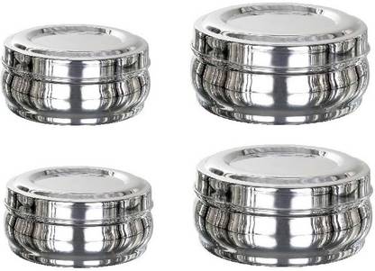 Milimercury Steel Grocery Container  - 380 ml, 500 ml