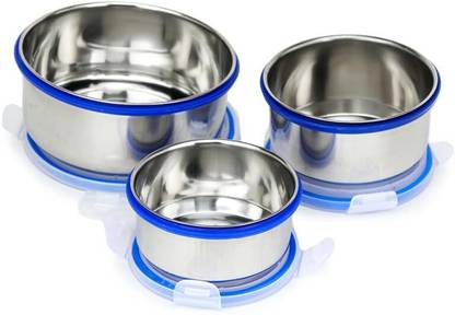 Vassel Stainless Steel Grocery Container  - 550 ml, 350 ml, 150 ml