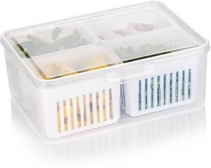 KitchHaven Plastic Fridge Container  - 2100 ml
