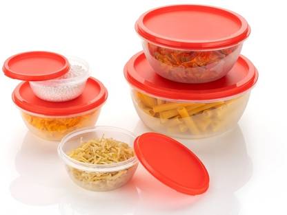 AMAR IMPEX Plastic Cookie Jar  - 250 ml, 450 ml, 800 ml, 1400 ml, 2500 ml