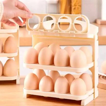 JIGSHTIAL Plastic Egg Container - 2 dozen