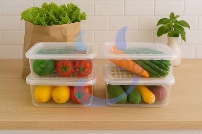 AIROMOON Plastic Fridge Container - 2500 ml