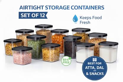 Rasoi bazaar Plastic Grocery Container  - 550 ml