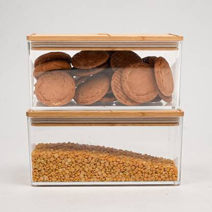 anko Glass Grocery Container  - 1 L