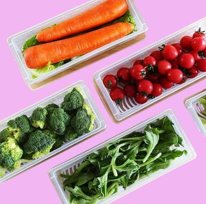 3D METRO SUPER STORE Plastic Fridge Container  - 1500 ml