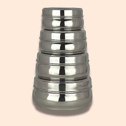 HM EVOTEK Steel Cookie Jar  - 300 ml, 450 ml, 600 ml, 750 ml