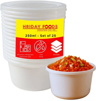 HRIDAY FOODS SERVING DIL SE Polypropylene Grocery Container  - 250 ml