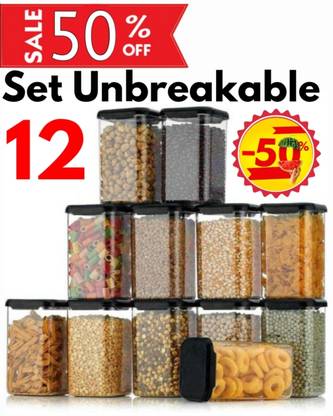 Defex Plastic Grocery Container  - 1200 ml