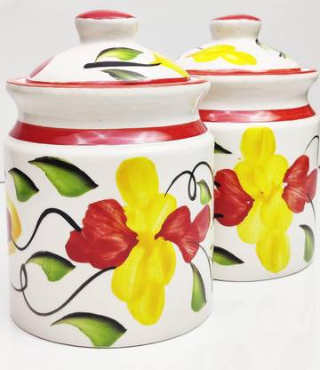 KV Crockwares Ceramic Pickle Jar  - 600 ml
