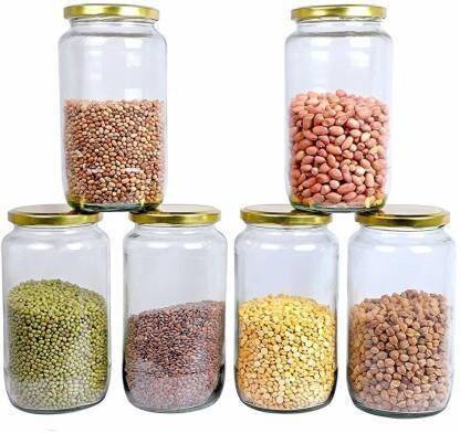 INTERGLOBE Glass Tea Coffee & Sugar Container  - 1000 ml