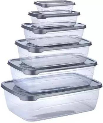 WROPZO Plastic Grocery Container  - 225 ml, 325 ml, 650 ml, 1250 ml, 2200 ml, 3500 ml